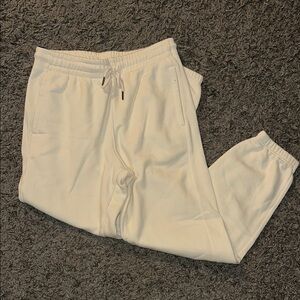 Men's White Jogger Pants